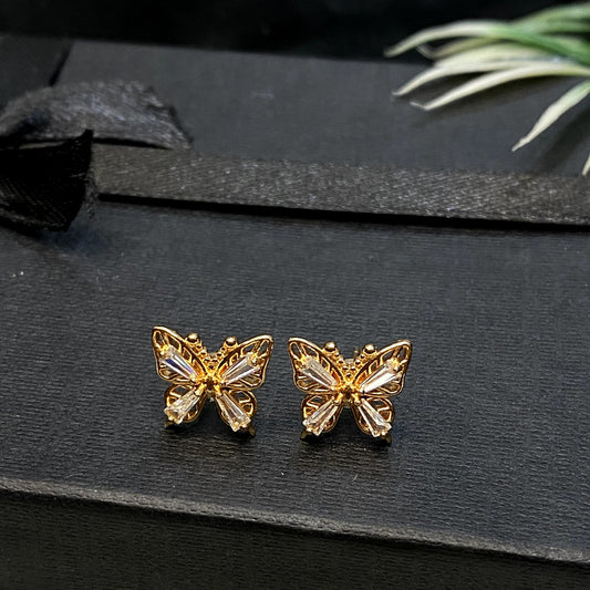 Zircon Butterfly Ear studs