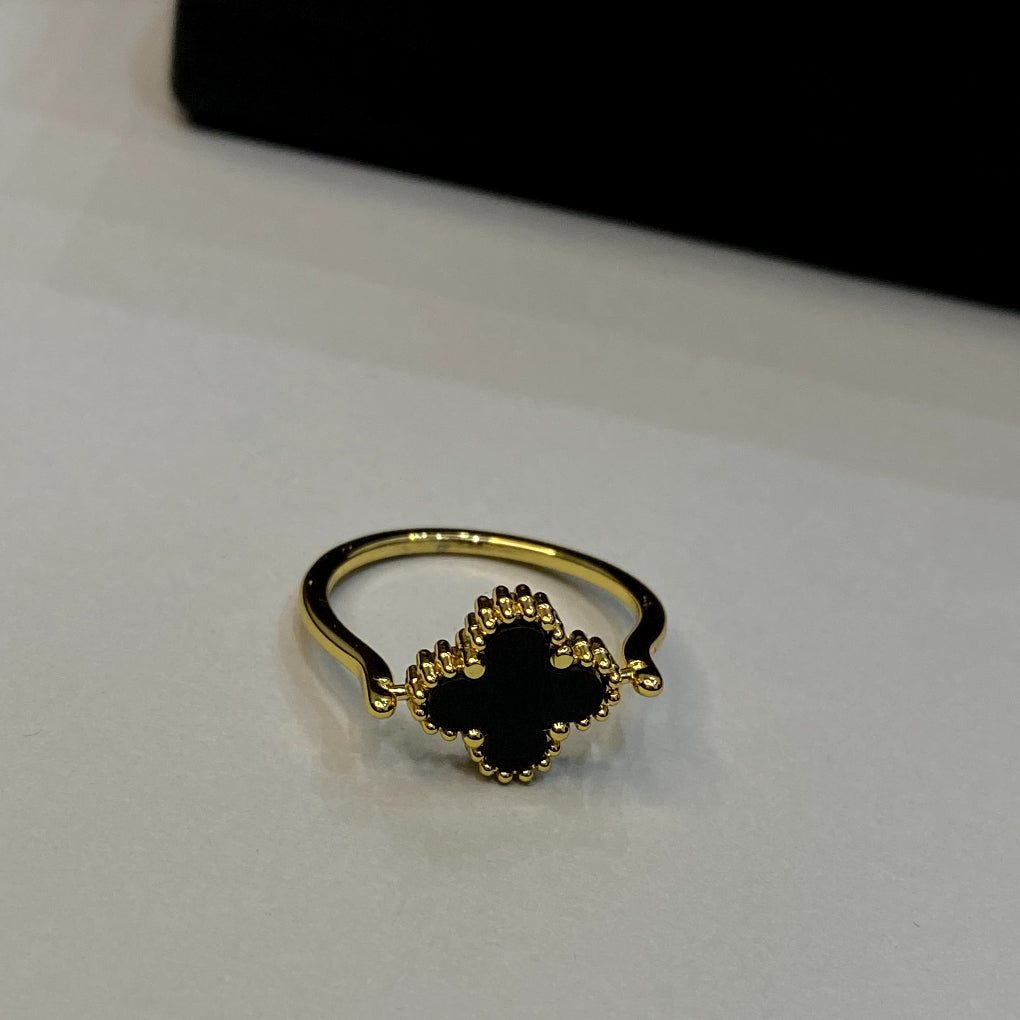 Black Clover stainless steel Ring