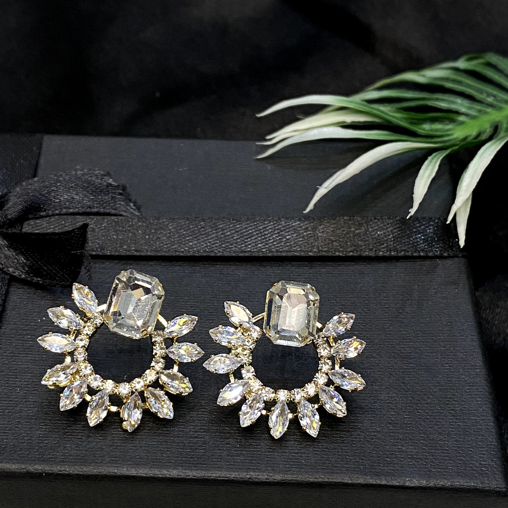 Floral Bloom Zircon earrings